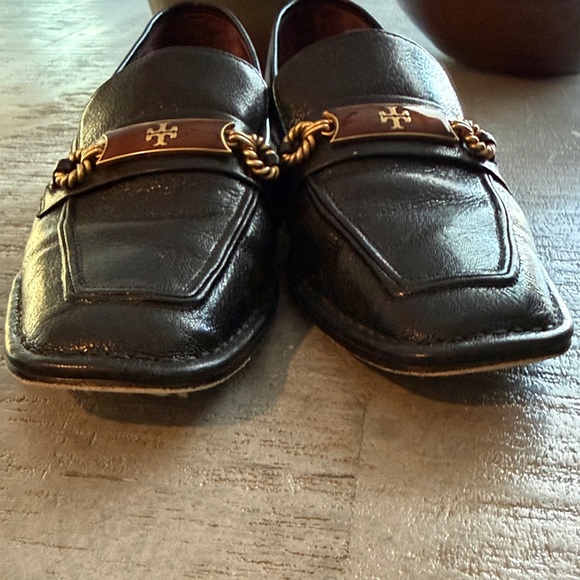 Tory Burch Perrine Black Leather Loafers - Picture 6 of 6